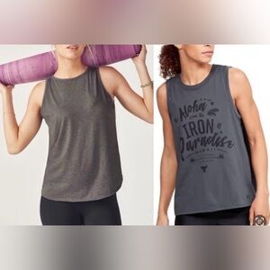 UA & Fabletics BUNDLE Women’s Activewear Tank Tops 2pc